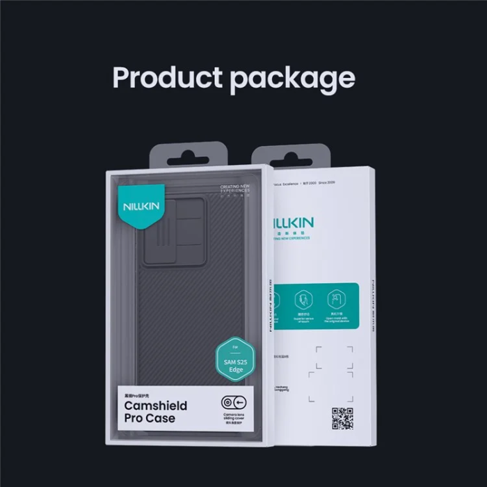 Nillkin - Nillkin Galaxy S25 Edge Mobilskal Magsafe CamShield Pro - Svart