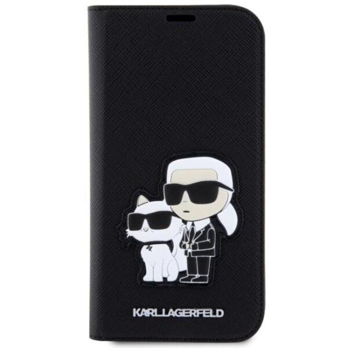 KARL LAGERFELD - Karl Lagerfeld iPhone 14 Pro Plånboksfodral Saffiano Karl