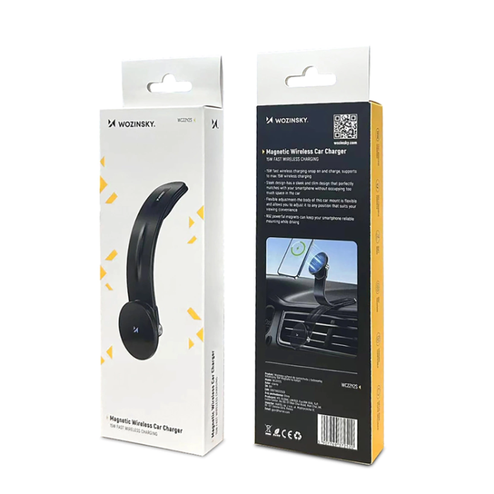 Wozinsky - Wozinsky MagSafe Bilhållare Instrumentbräda Trådlös Laddare 15W