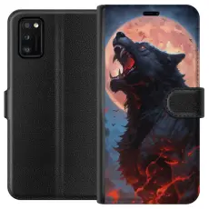 Gustaf - Pl&aring;nboksfodral till Samsung Galaxy A41 med Ylande varg