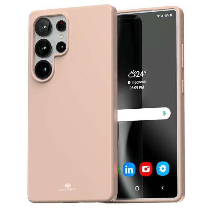 Mercury - Mercury Galaxy S25 Ultra Mobilskal Soft - Rosa Sand