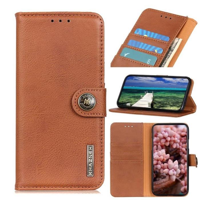 UTGATT1 - KHAZNEH Sony Xperia 1 IV Plånboksfodral Magnetic Flip - Brun