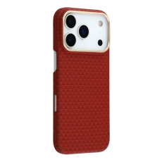 A-One Brand - iPhone 17 Pro Max Mobilskal MagSafe Carbon Fiber - Röd