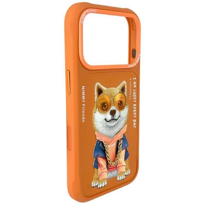 NIMMY - Nimmy iPhone 17 Pro Mobilskal Glasses Cool Dog - Orange
