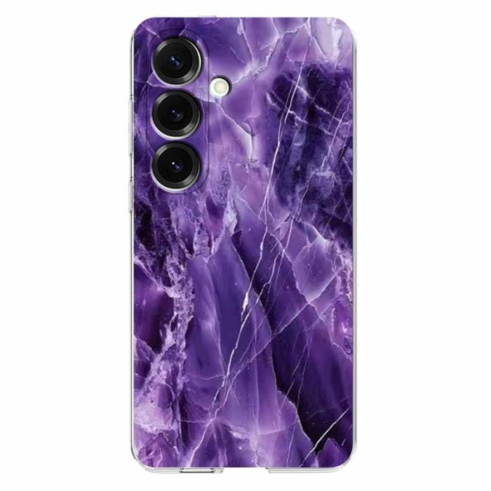 OEM - Samsung Galaxy S26 Plus Skal Marmortryck Mjuk TPU - Lila
