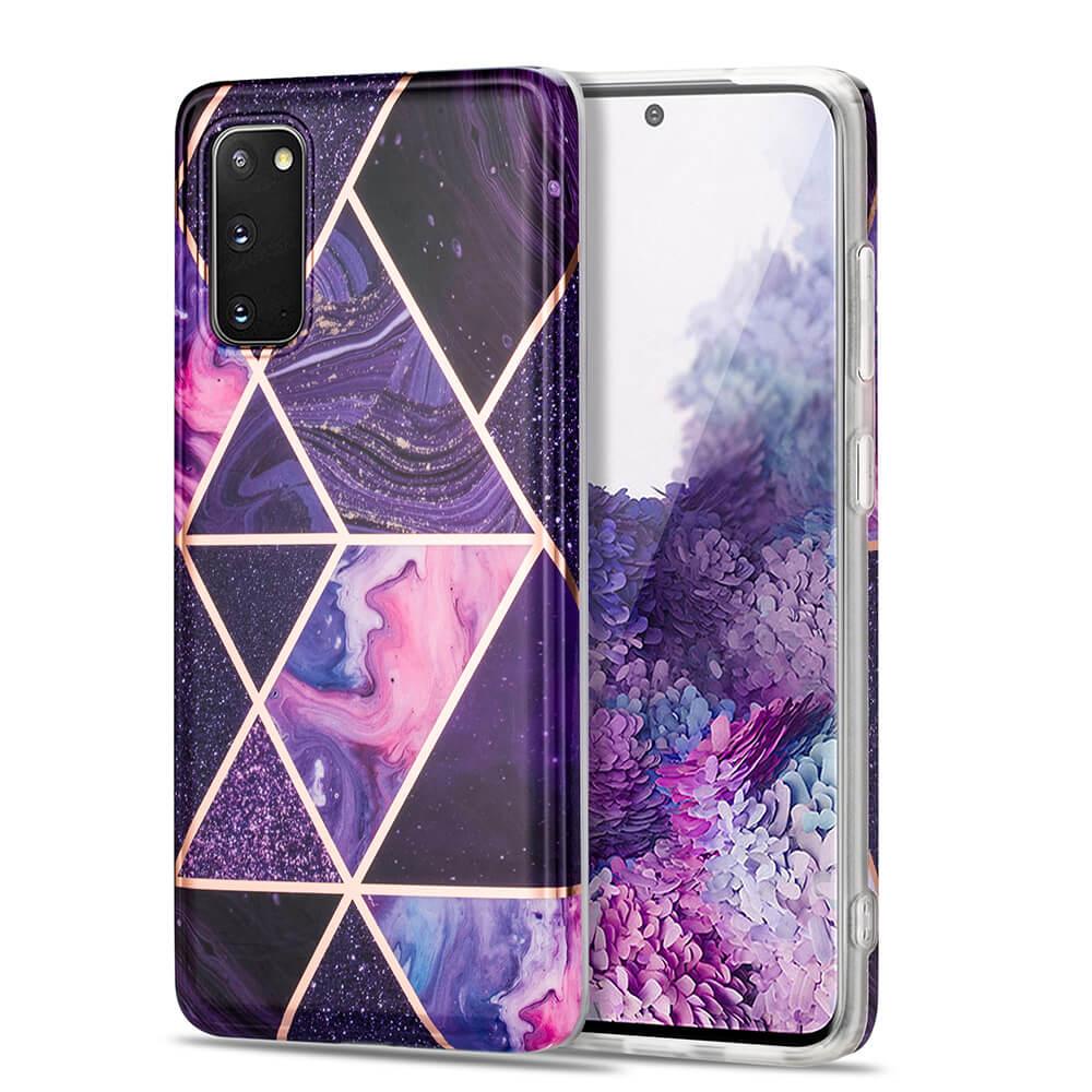BOOM - Grid skal Galaxy S20 - Lila Marmor | 2353 | AlltMobil