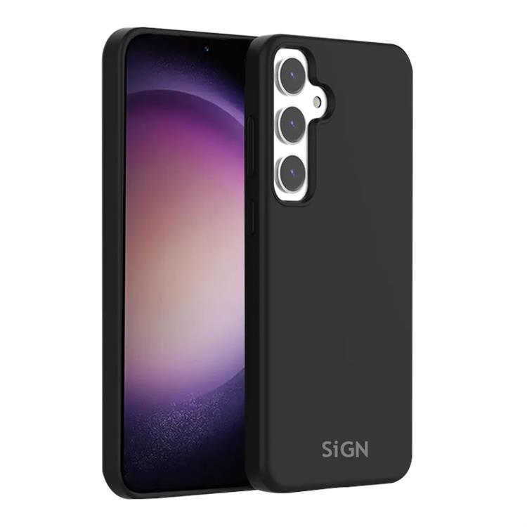 SiGN Galaxy S24 Mobilskal Liquid Silikon - Svart | 2353 | AlltMobil