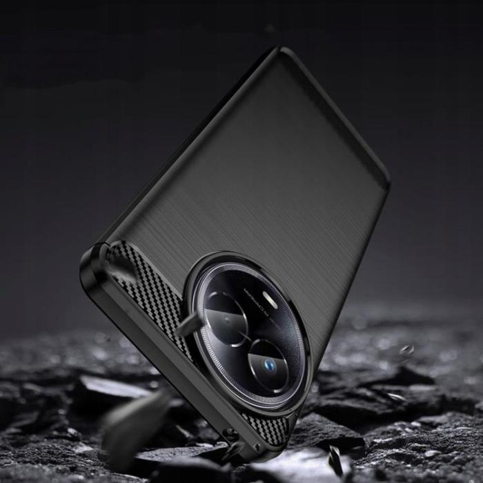 Tech-Protect - Tech-Protect Realme 11 Mobilskal TPU Carbon - Svart