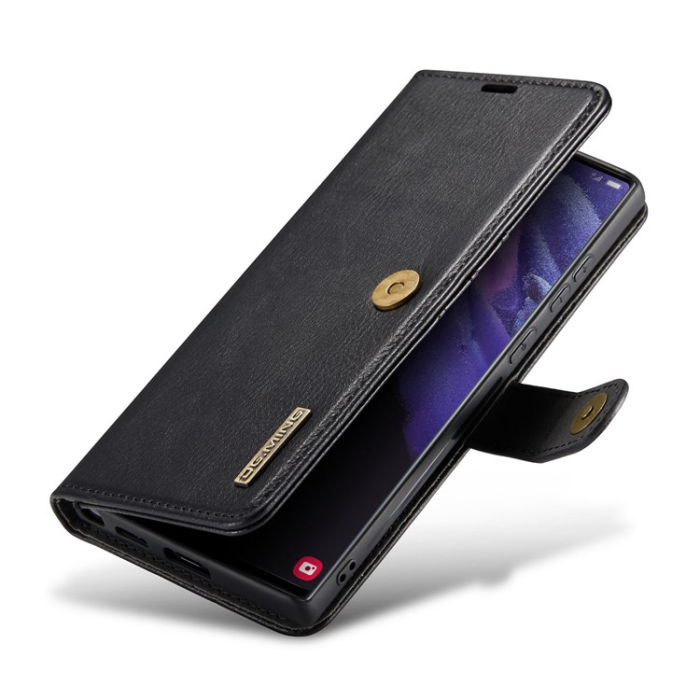 DG.MING - DG.MING Galaxy S23 Ultra Plånboksfodral 2in1 Äkta Läder - Svart