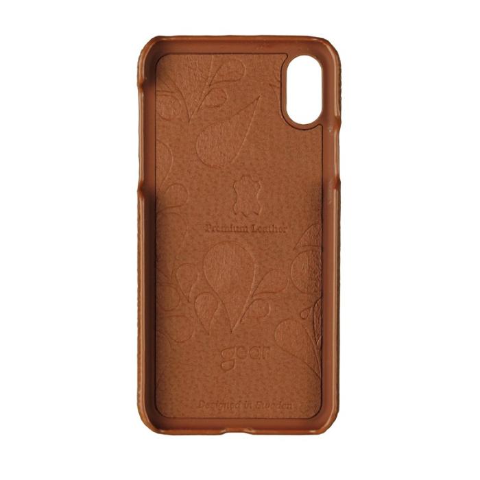 GEAR - Onsala Collection mobilskal av äkta läder till iPhone XS/ X - Brun