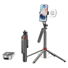 OEM - Bärbar Selfiestick Bluetooth med 1 Fyrkantig Fyllnadslampa P185mini