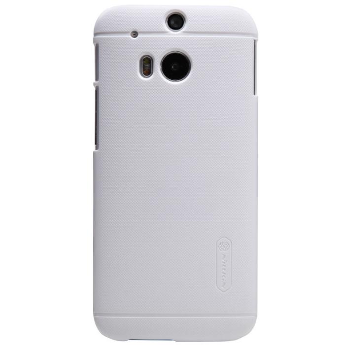 UTGATT4 - Nillkin Frosted Shield Skal till HTC One M8 (Vit) + Skärmskydd