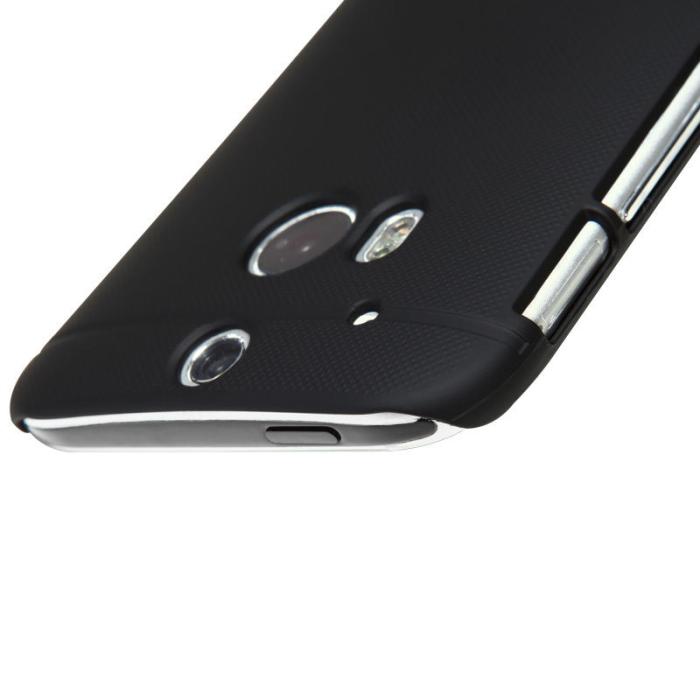 UTGATT5 - Nillkin Frosted Shield Skal till HTC One M8 (Svart) + Skärmskydd