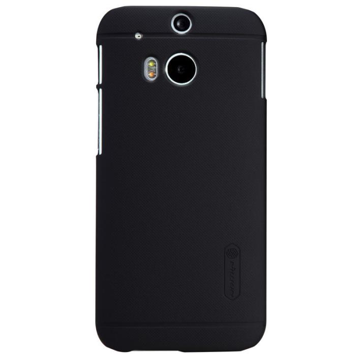 UTGATT5 - Nillkin Frosted Shield Skal till HTC One M8 (Svart) + Skärmskydd