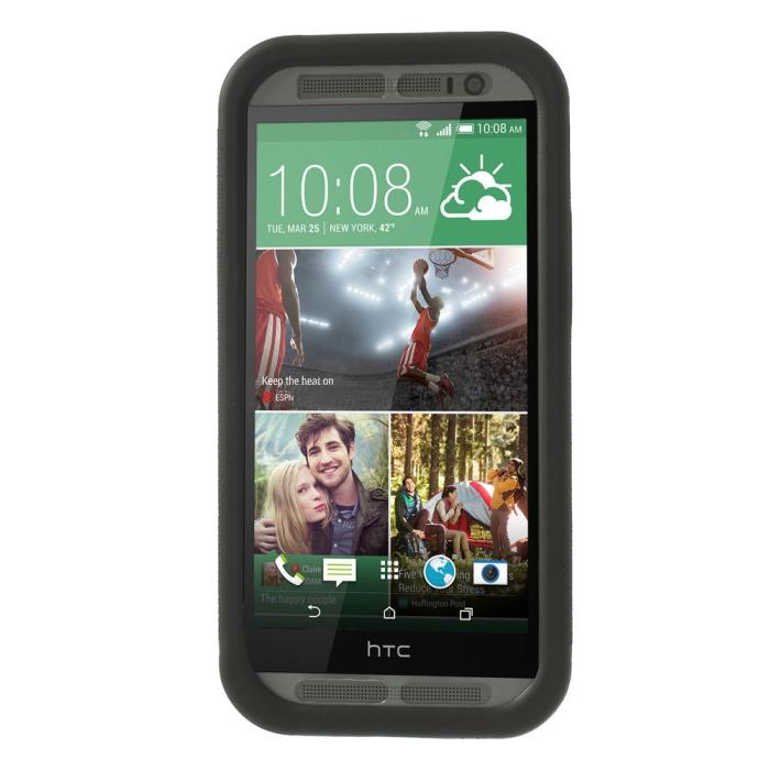 UTGATT4 - Combo Skal med inbyggd skärmskydd till HTC One M8 (Grön)