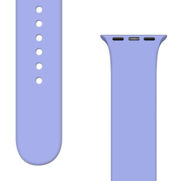 OEM - Apple Watch 2/3/4/5/6/7/SE (41/40/38mm) Armband Silicon APS - Lila