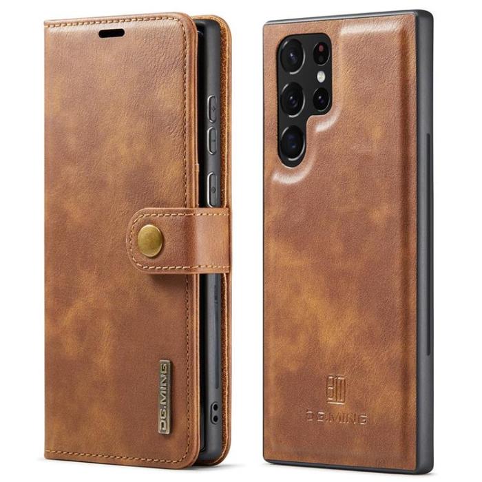 DG.MING - DG.MING 2In1 Detachable Fodral Galaxy S22 Ultra - Brun