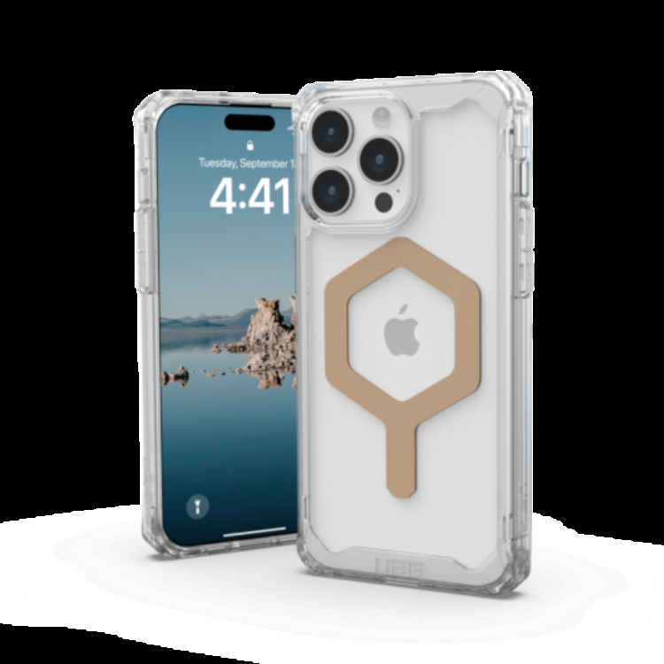 UAG iPhone 15 Pro Max Mobilskal Magsafe Plyo - Ice/Guld | 2353 | AlltMobil
