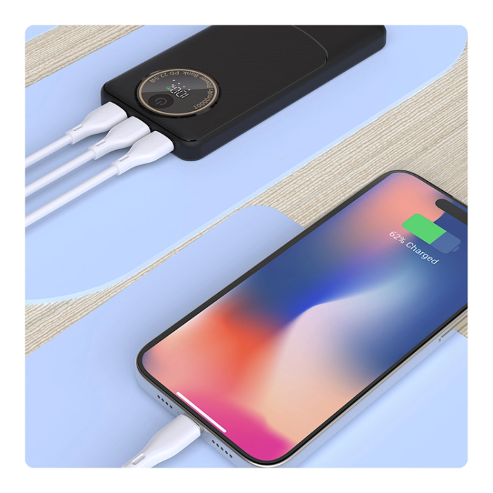 Dudao - Dudao Powerbank 20000mAh 22.5W PD USB-A, USB-C - Svart