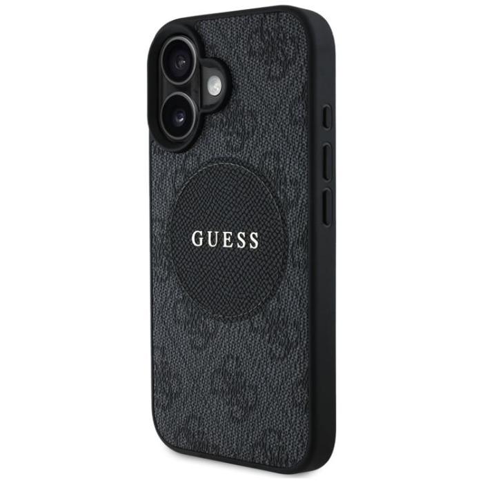 Guess - Guess iPhone 16 Mobilskal MagSafe 4G Circle - Svart