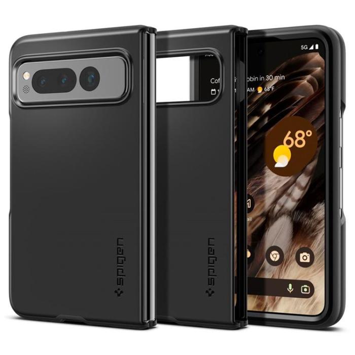UTGATT - Spigen Google Pixel Fold Mobilskal Thin Fit - Svart