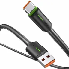 USAMS - USAMS Kabel USB-C 3A YU-serie 1m (US-SJ732) - Svart