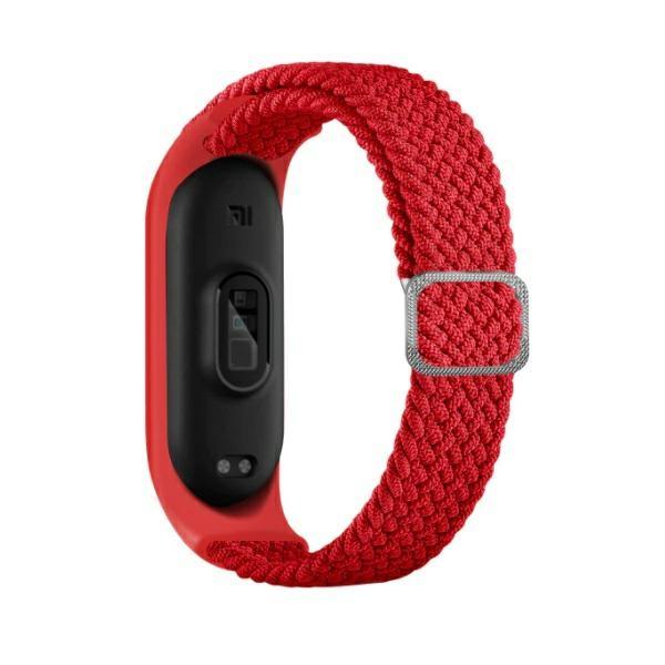 Beline Mi Band 7/6/5 Armband Textil - Röd