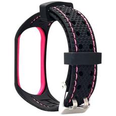 Beline - Beline Mi Band 6/5 Armband Sport - Svart/Rosa