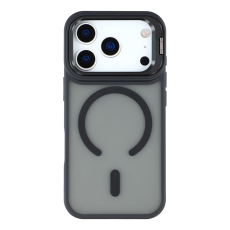A-One Brand - iPhone 17 Pro Mobilskal MagSafe Lins Kickstand - Titansvart