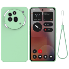 A-One Brand - Nothing Phone (3a) Pro Mobilskal Liquid Silikon med Handrem