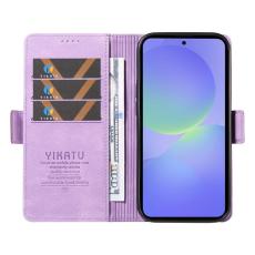 YIKATU - YIKATU Samsung Galaxy A37 Pl&aring;nboksfodral Konstl&auml;der - Lila