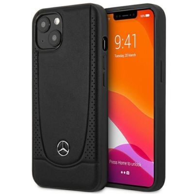 Mercedes iPhone 14 Plus Skal Läder Urban Bengale - Svart