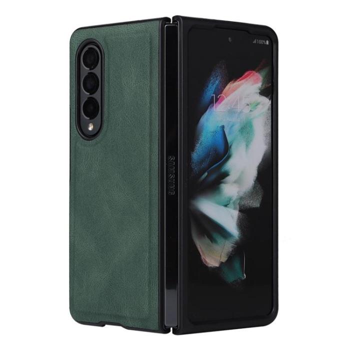 A-One Brand - Galaxy Z Fold 4 Plånboksfodral 2in1 Detachable - Grön