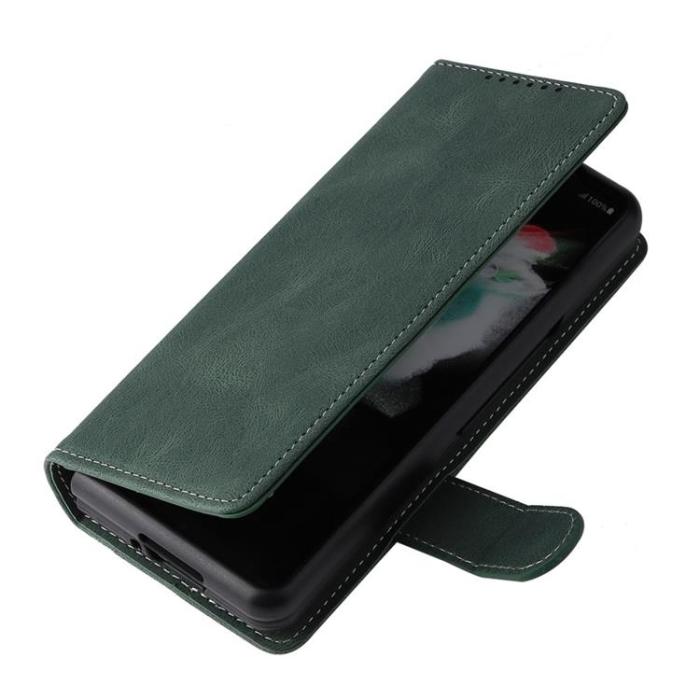 A-One Brand - Galaxy Z Fold 4 Plånboksfodral 2in1 Detachable - Grön