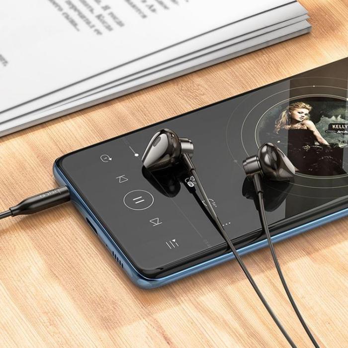Hoco - Hoco In-Ear Trådbundna Hörlurar Jack 3.5 mm M125 - Svart
