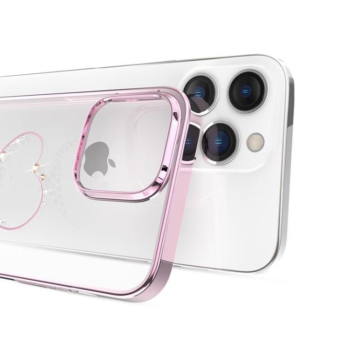 Kingxbar - Kingxbar iPhone 14 Plus Skal Wish - Rosa Crystals