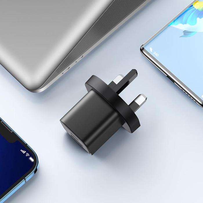 UTGATT1 - Joyroom UK Snabb Väggladdare 20W USB Till Typ-C - Svart