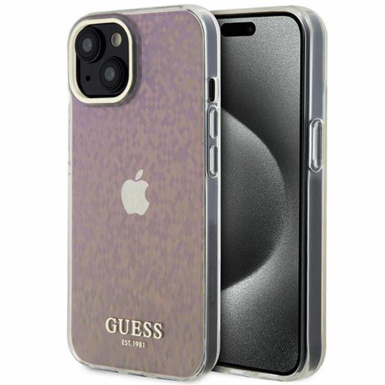 Guess iPhone 15 Mobilskal IML Faceted Mirror Disco Iridescent | 2353 | AlltMobil