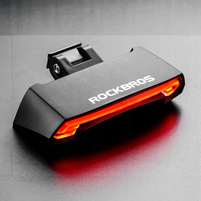 Rockbros - Rockbros bakre cykelljus med laser - Svart