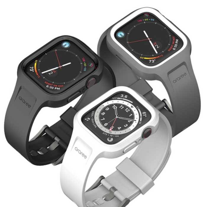 Araree - Araree Apple Watch (40/41mm) Skal/Armband Duple Pro - Grå