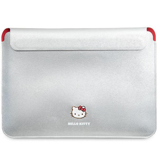 Hello Kitty Datorfodral 14"""" PU Metal Logo - Silver | 2353 | AlltMobil