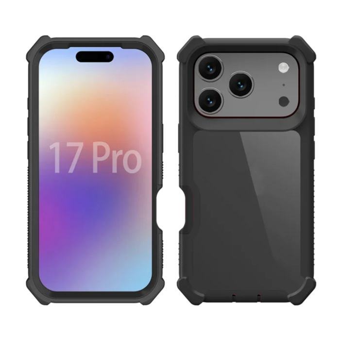 A-One Brand - iPhone 17 Pro Mobilskal TPU + PC Shockproof - Svart