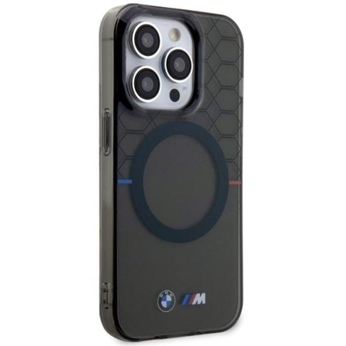 BMW - BMW iPhone 14 Pro Mobilskal Magsafe Pattern - Grå