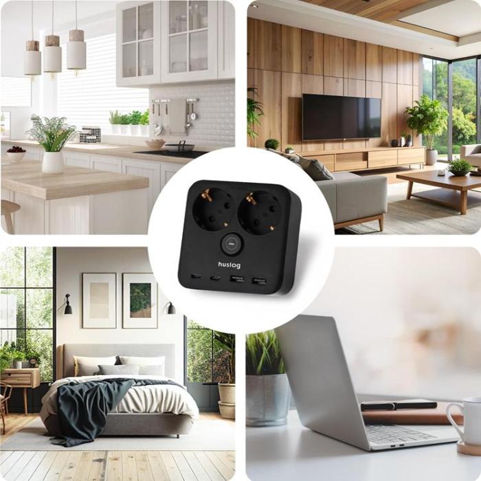 Huslog - Huslog Grenuttag HUS1055 - Svart