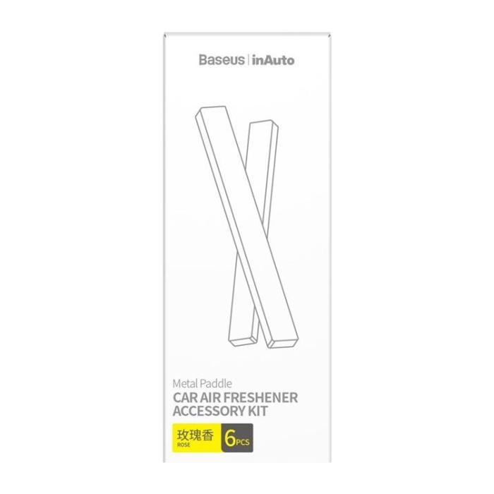 BASEUS - Baseus Luftfräschare För Bil Metal Paddle 6x - Vit