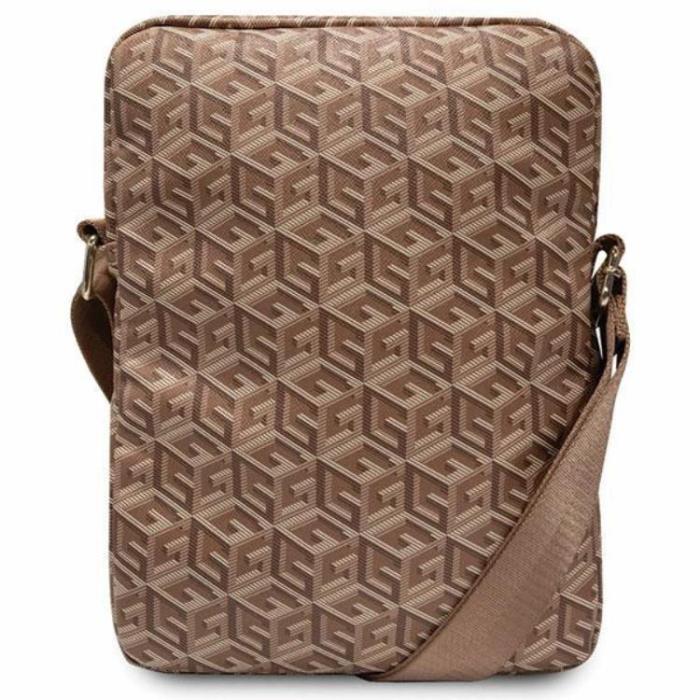 Guess - Guess Tablet Fodral 10'' GCube Stripe - Brun