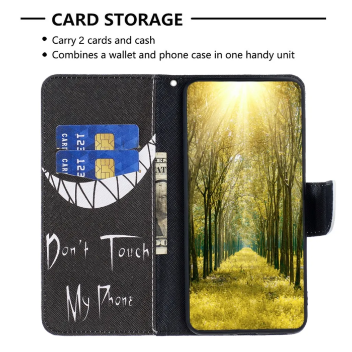 Taltech - iPhone 15 Pro Plånboksfodral - Dont Touch My Phone/Smile