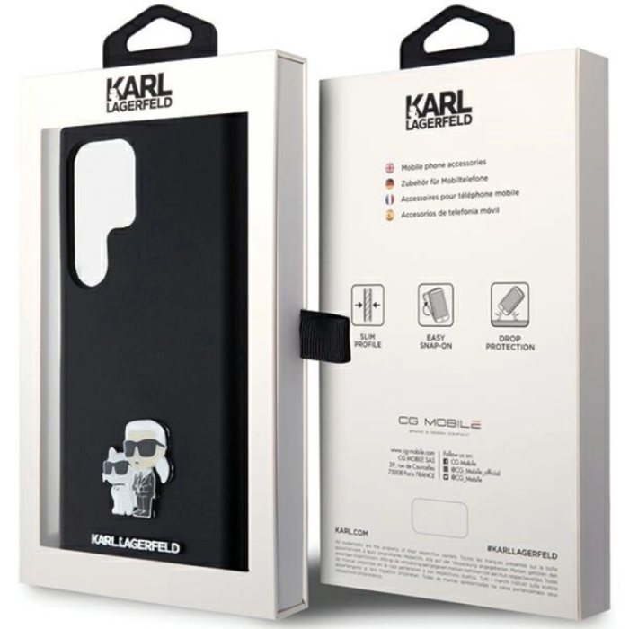 KARL LAGERFELD - Karl Lagerfeld Galaxy S23 Ultra Mobilskal Silikon Karl&Choupette