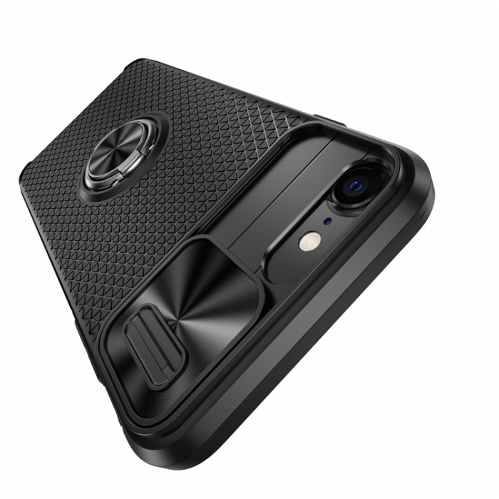 A-One Brand - iPhone 7/8/SE (2020/2022) Mobilskal Ringhållare Kickstand - Svart