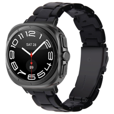 A-One Brand - Galaxy Watch 8/8 Classic (40/44/46mm) Armband Vattentät Acrylic - Svart